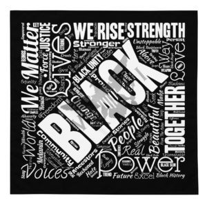 BLACK 'N PROUD - All-over print bandana