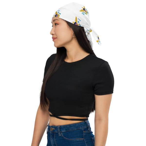 VI FLAG (WHITE) - All-over print bandana - Image 2