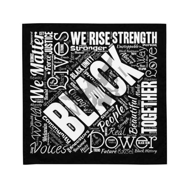BLACK 'N PROUD - All-over print bandana - Image 4