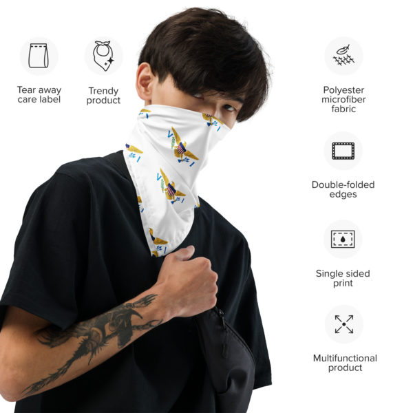 VI FLAG (WHITE) - All-over print bandana - Image 4