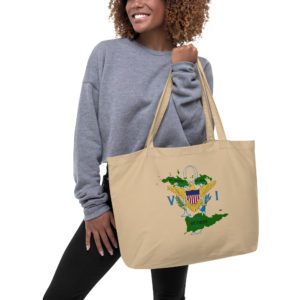 ONE VI (OYSTER COLOR) - Large organic tote bag