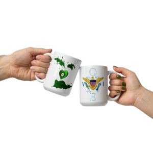 15OZ ONE VI LOVE - White glossy mug