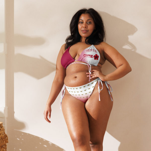 CRUZ GYAL CUTIE - All-over print recycled string bikini - Image 7