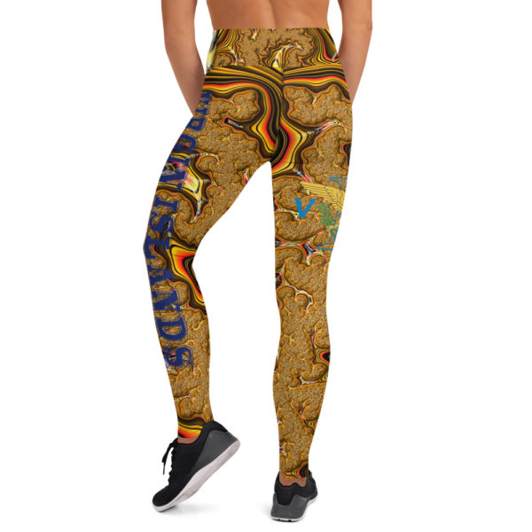 ONE VI YELLOW PSYCHEDELIC - Yoga Leggings - Image 4
