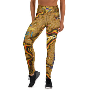 ONE VI YELLOW PSYCHEDELIC - Yoga Leggings