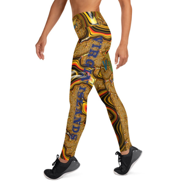 ONE VI YELLOW PSYCHEDELIC - Yoga Leggings - Image 2