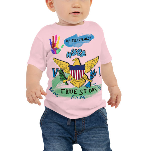 MY FIRST WORDS - Baby Jersey Short Sleeve Tee - Image 6