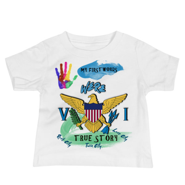 MY FIRST WORDS - Baby Jersey Short Sleeve Tee - Image 2