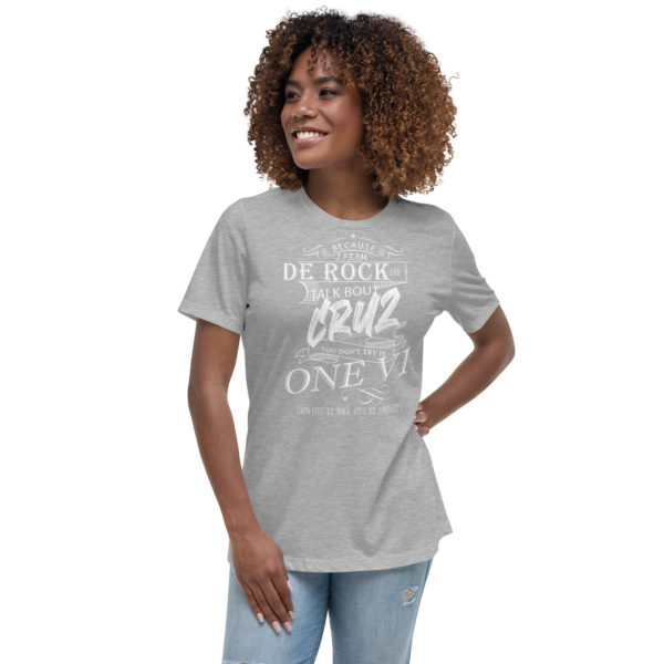 ROCK TALK BOUT CRUZ (LIGHT COLORS) - Women's Relaxed T-Shirt - Image 4