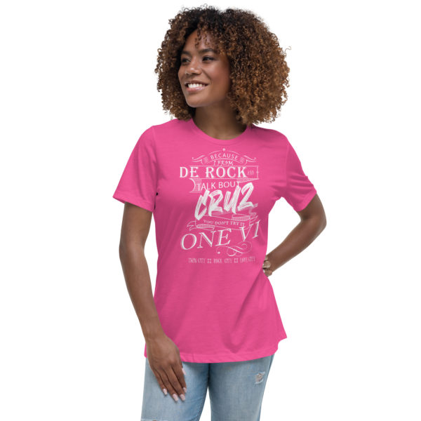 ROCK TALK BOUT CRUZ (LIGHT COLORS) - Women's Relaxed T-Shirt - Image 2