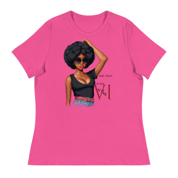 IT'S THAT VI VI BE (DARK COLORS) - Women's Relaxed T-Shirt - Image 3