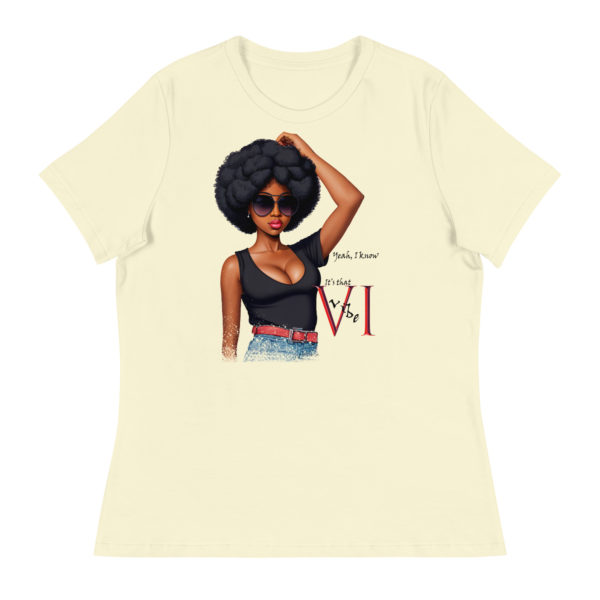 IT'S THAT VI VIBE (LIGHT COLORS) - Women's Relaxed T-Shirt - Image 5