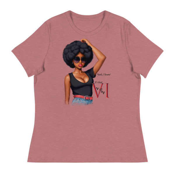 IT'S THAT VI VI BE (DARK COLORS) - Women's Relaxed T-Shirt - Image 4