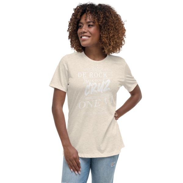 ROCK TALK BOUT CRUZ (LIGHT COLORS) - Women's Relaxed T-Shirt - Image 6