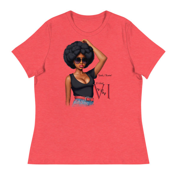 IT'S THAT VI VI BE (DARK COLORS) - Women's Relaxed T-Shirt - Image 2