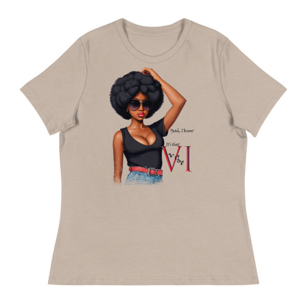 IT'S THAT VI VIBE (LIGHT COLORS) - Women's Relaxed T-Shirt - Image 3
