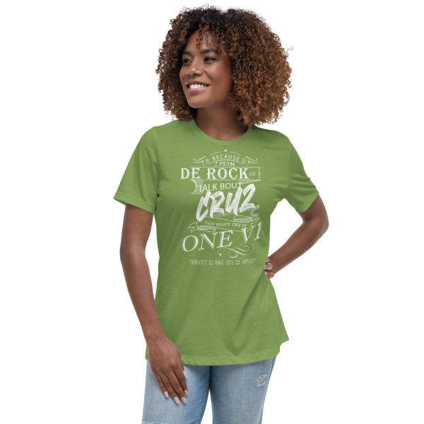 ROCK TALK BOUT CRUZ (LIGHT COLORS) - Women's Relaxed T-Shirt - Image 3