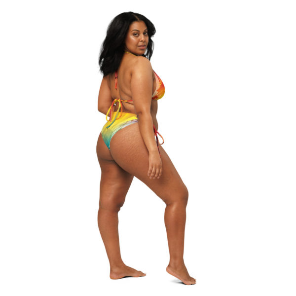 CARIBBEAN VI - All-over print recycled string bikini - Image 10