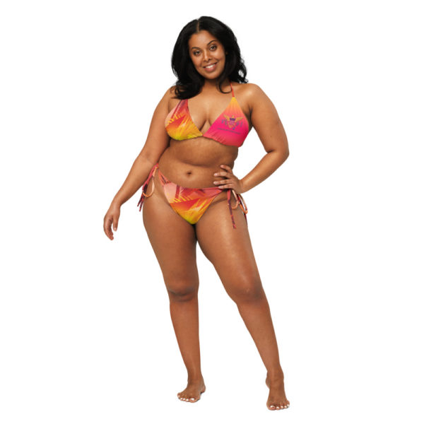 CARIBBEAN VI - All-over print recycled string bikini - Image 7