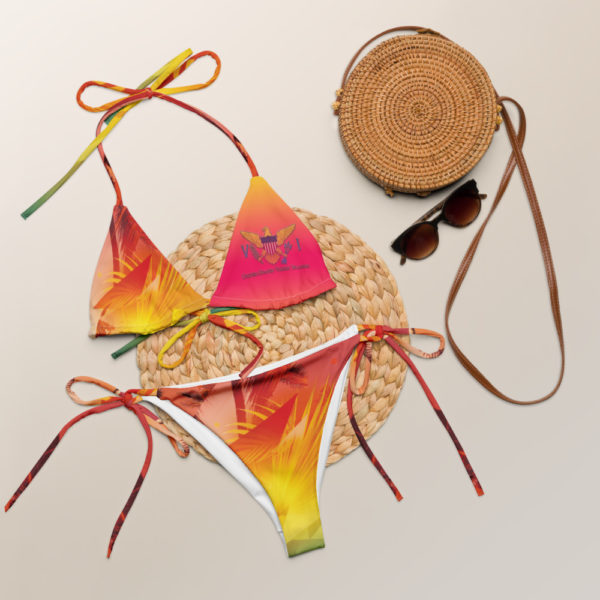 CARIBBEAN VI - All-over print recycled string bikini - Image 4