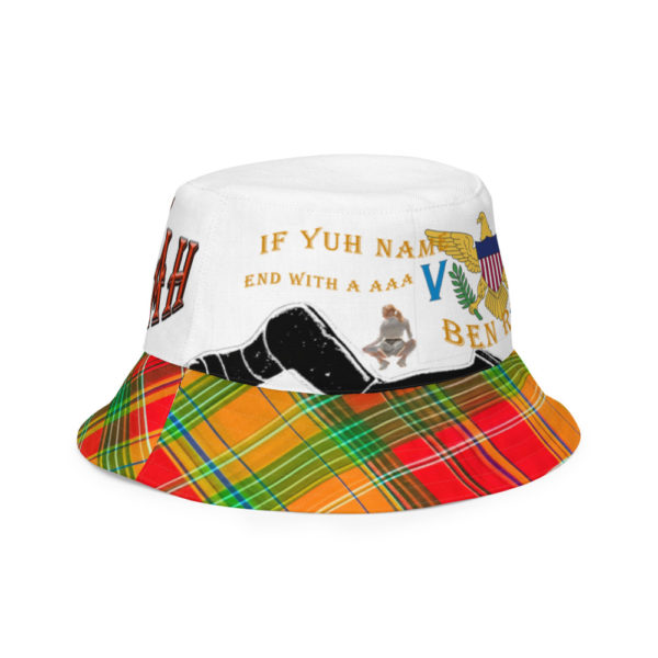 AALIYAH BLACK POWER/IF YUH NAME END WITH AN AReversible bucket hat - Image 11