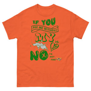 NOT OK WITHOUT MY ISAND GYAL STT (LIGHT COLORS) - Men's classic tee