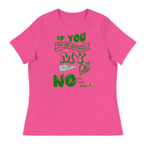 NOT OK WITHOUT MY ISLAND MAN STX (LIGHT COLORS) - Women's Relaxed T-Shirt