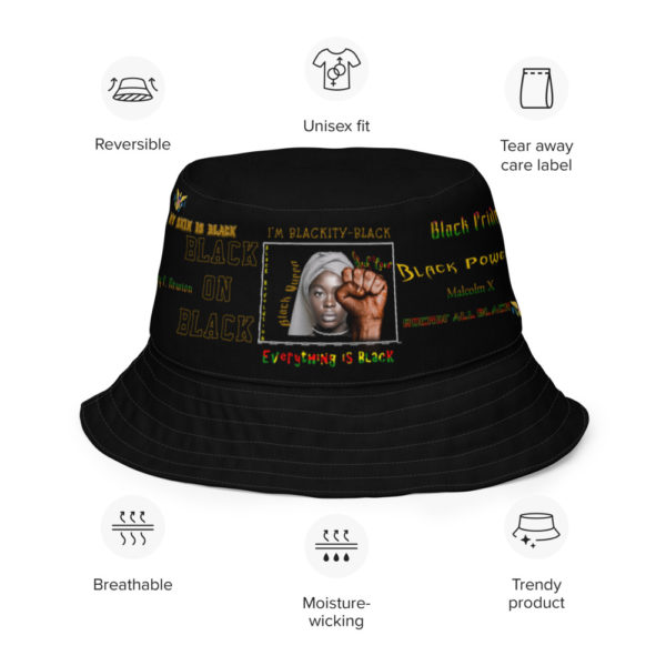 KAYLA BLACK POWER/IF YUH NAME END WITH AN A - Reversible bucket hat - Image 3