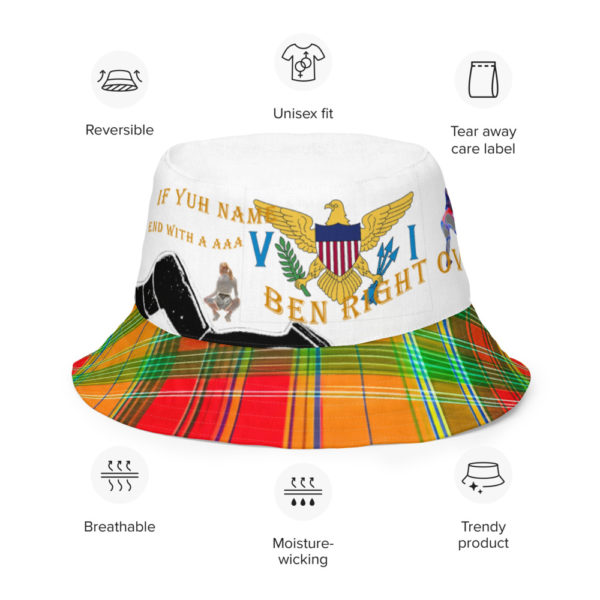 DEJA BLACK POWER/IF YUH NAME END WITH AN A - Reversible bucket hat - Image 10