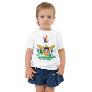 VI COLORED HANDPRINT - Toddler Short Sleeve Tee