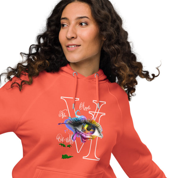 APPLE OF MY EYE - Unisex eco raglan hoodie - Image 2