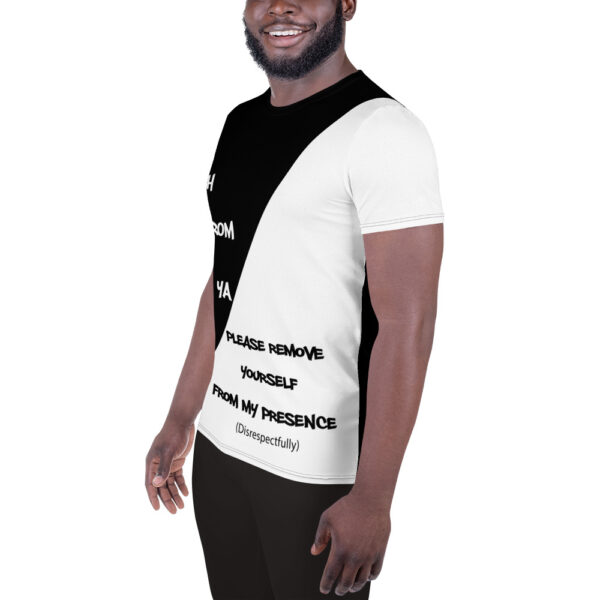 GEH FROM YA - All-Over Print Men's Athletic T-shirt - Image 4