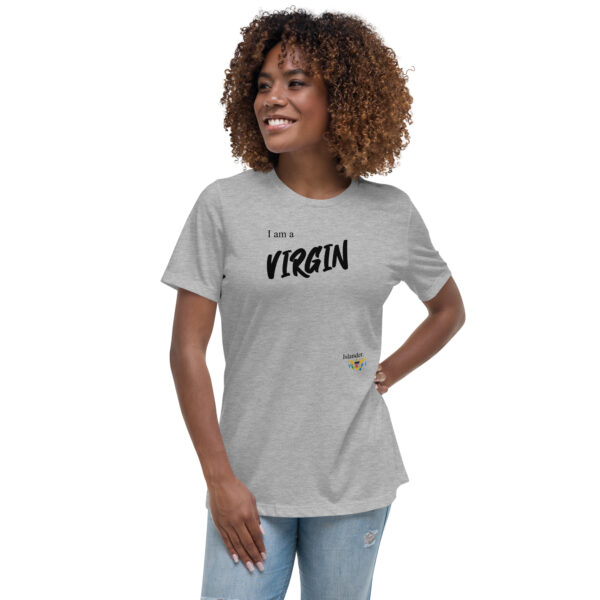 I AM A VIRGIN ISLANDER (black text) - Women's Relaxed T-Shirt - Image 8