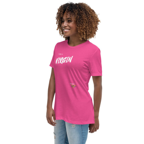 I AM A VIRGIN ISLANDER (white text) - Women's Relaxed T-Shirt - Image 4
