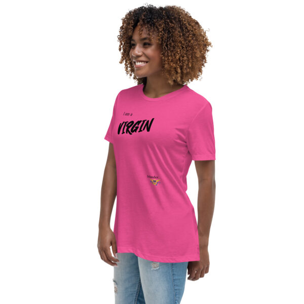 I AM A VIRGIN ISLANDER (black text) - Women's Relaxed T-Shirt - Image 3