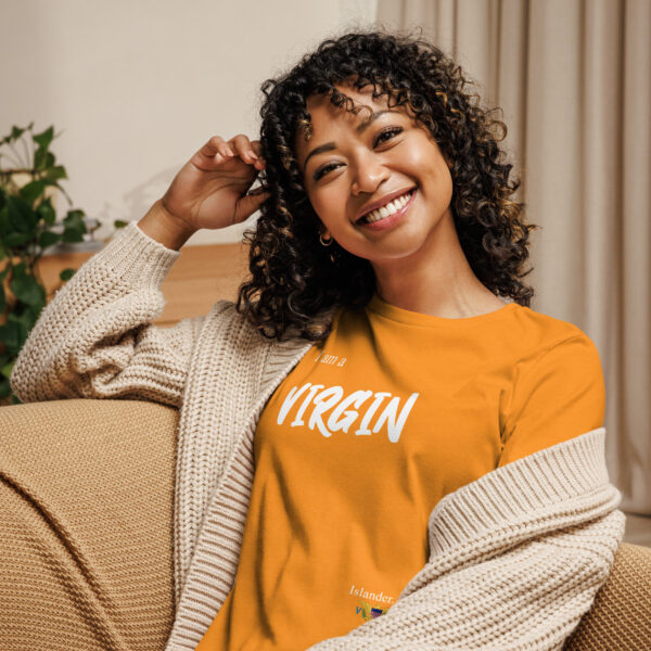 I AM A VIRGIN ISLANDER (white text) - Women's Relaxed T-Shirt - Image 18