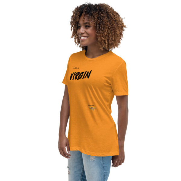 I AM A VIRGIN ISLANDER (black text) - Women's Relaxed T-Shirt - Image 6