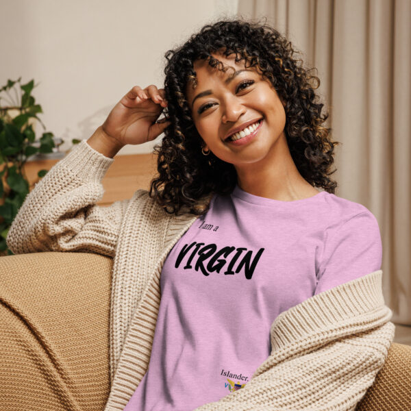 I AM A VIRGIN ISLANDER (black text) - Women's Relaxed T-Shirt - Image 23
