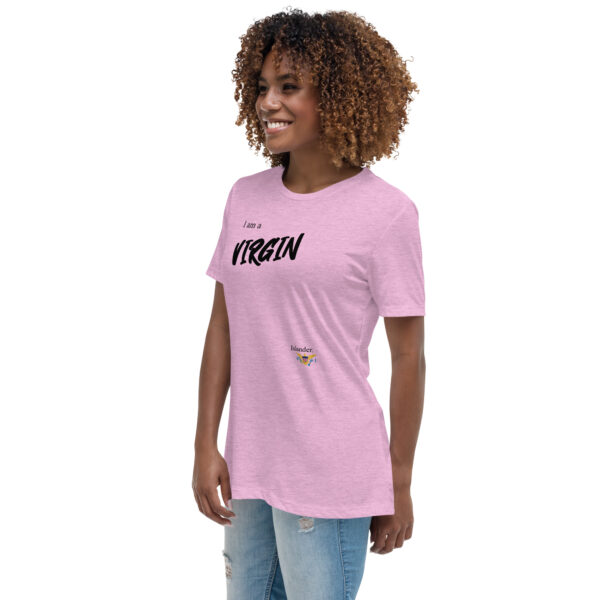 I AM A VIRGIN ISLANDER (black text) - Women's Relaxed T-Shirt - Image 10