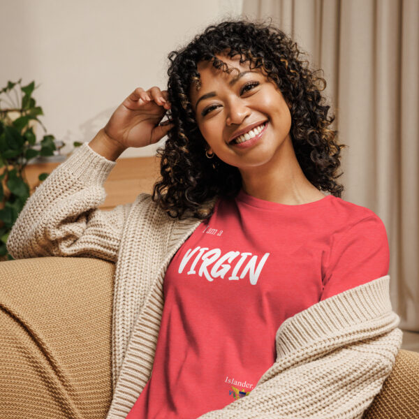 I AM A VIRGIN ISLANDER (white text) - Women's Relaxed T-Shirt - Image 14