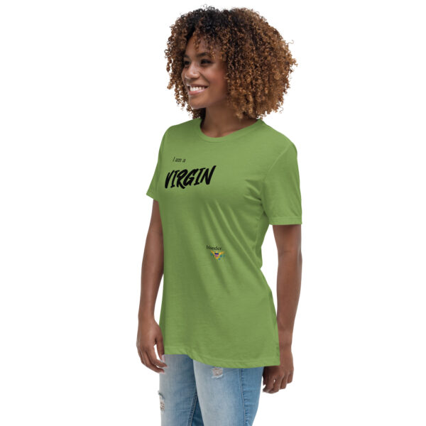 I AM A VIRGIN ISLANDER (black text) - Women's Relaxed T-Shirt - Image 5