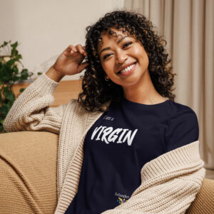 I AM A VIRGIN ISLANDER (white text) - Women's Relaxed T-Shirt