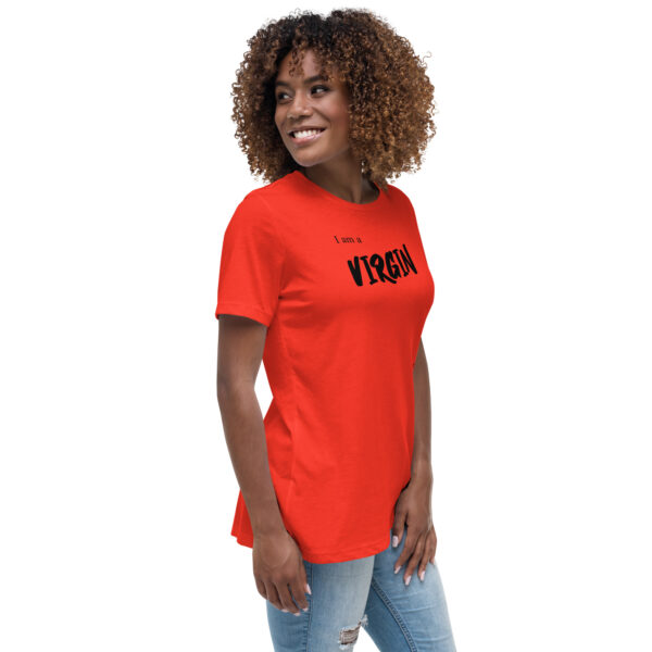 I AM A VIRGIN ISLANDER (black text) - Women's Relaxed T-Shirt - Image 2